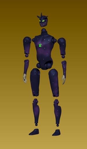 Alien X - Ben 10 articulated