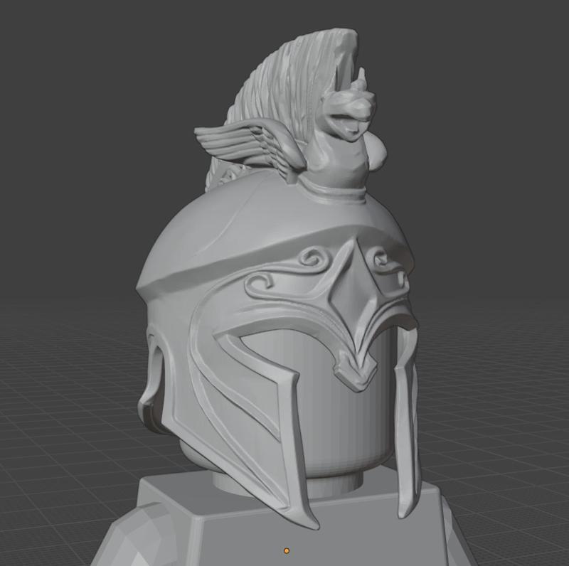 Spartan Assassin Helmet for Minifigure
