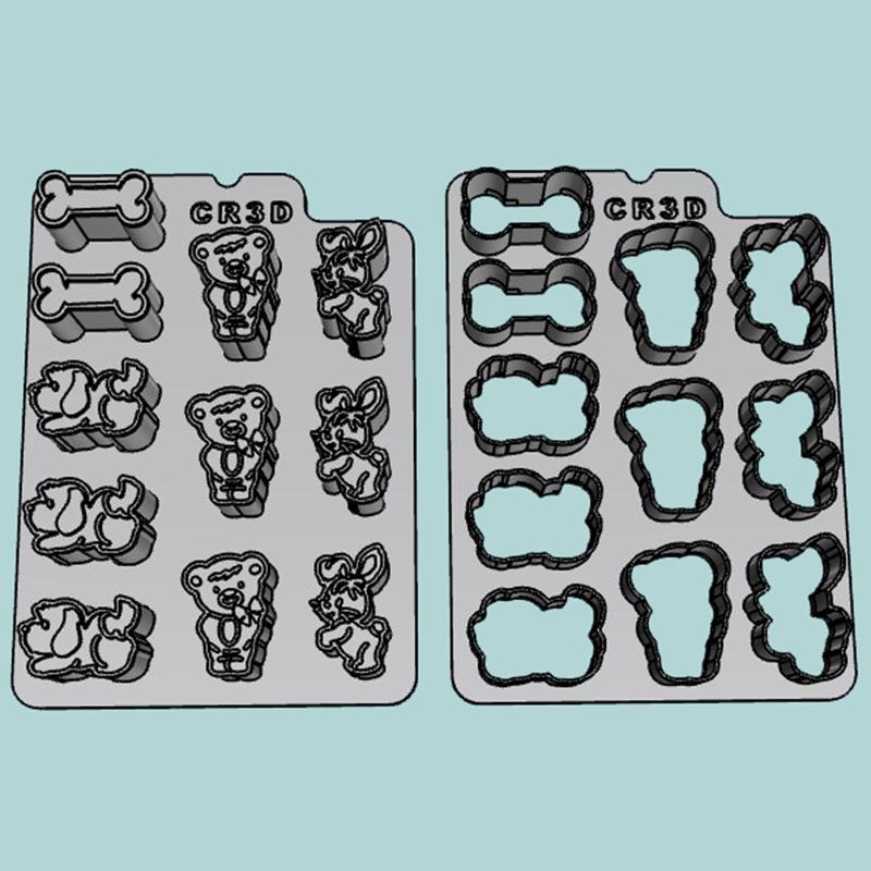 Sprikles - Baby Miniature Cutter - Dog - Bone - Bear - Bunny.