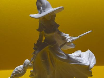 Halloween witch figurine