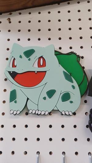 Bulbasaur Colorized Wall Art with Keyhole