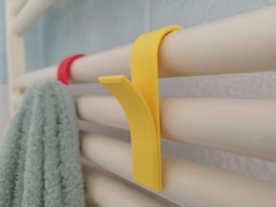 minimalist clothes hanger for radiator