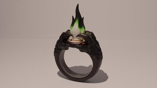 Dragon Ring – Inspired by Game of Thrones (STL + 3MF) – 3D Printing
