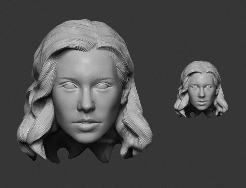 (1/6 1/12)Invisible Woman Susan Storm Vanessa Kirby The Fantastic Four: First Steps (2025) head headsculpt