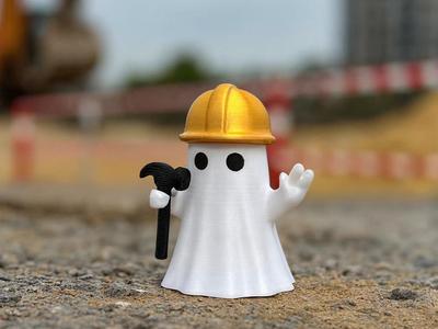 Ghost builder figurine
