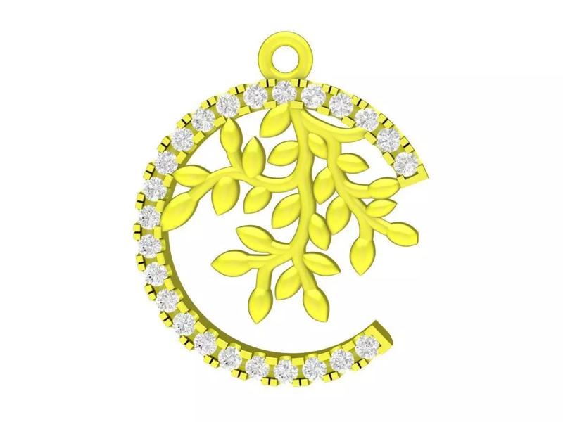 7008 diamond tree pendant