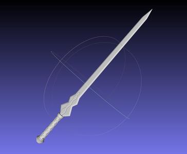 Sword Art Online Konno Yuuki Sword Printable Assembly