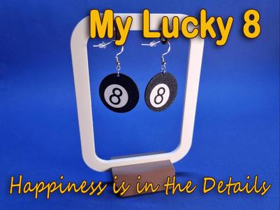 Earring 8-Ball