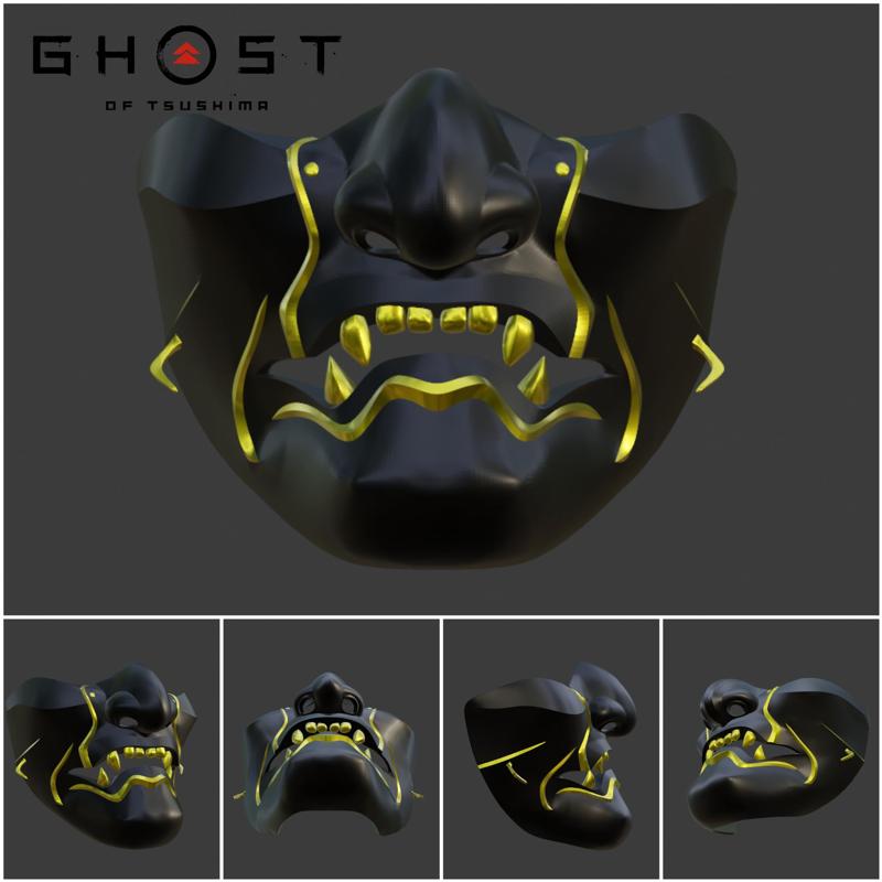 Sakai mask from Ghost of Tsushima game