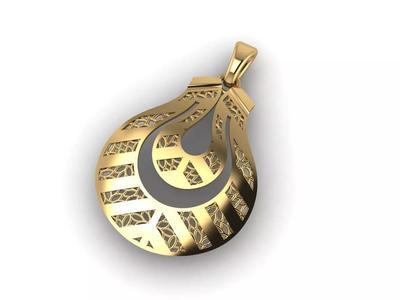 Women Pendant Ready STL 3DM Models Womens Necklace Lightweight