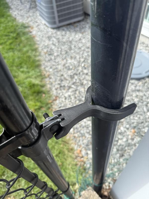 Gate fork replacement for chain link fence