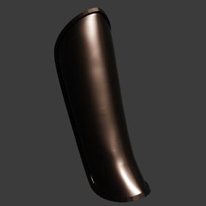 Minimalistic simple Bracer (arm armor) for cosplay