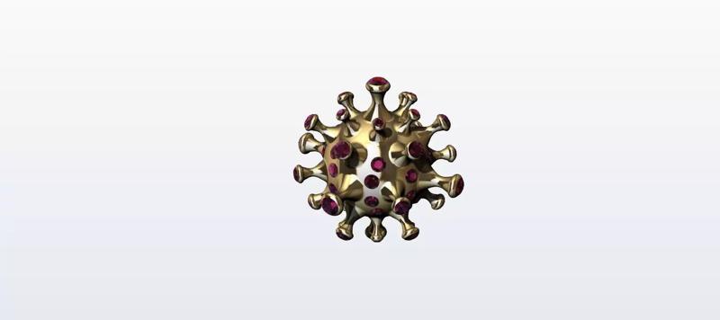 COVID-19 gold coronavirus