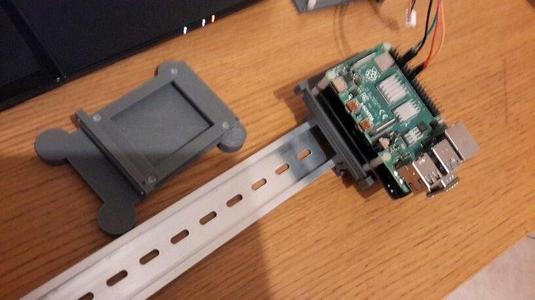 Removable raspberry din rail stand or pedestal