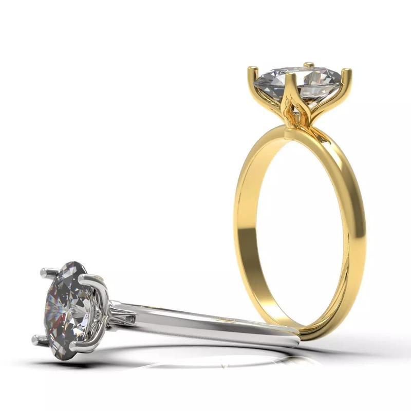 Oval Diamond Engagement Ring