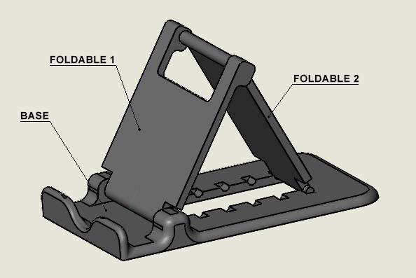 Foldable phone support / stander