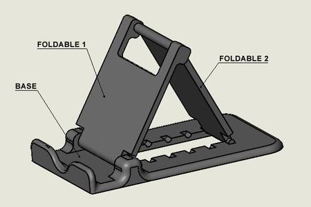 Foldable phone support / stander