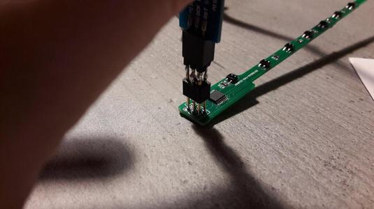 Pogo pins adapter for AVR microcontroller programmer
