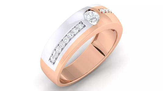 Couple Band Ring 3dm mgx render detail