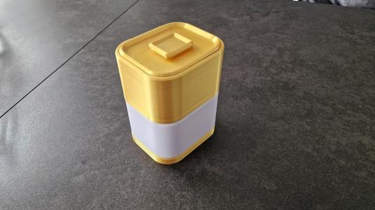 Stackable Storage Container (Clip-Lid) - Print-In-Place
