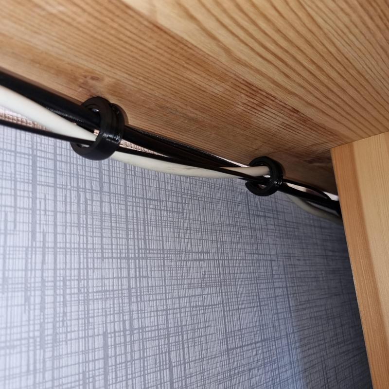 Desk cable management - cable clip - cable hook