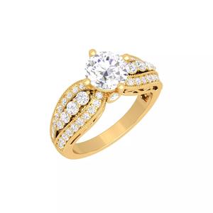 Solitaire Ring 3D Print Model