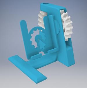 Wormgear phone holder