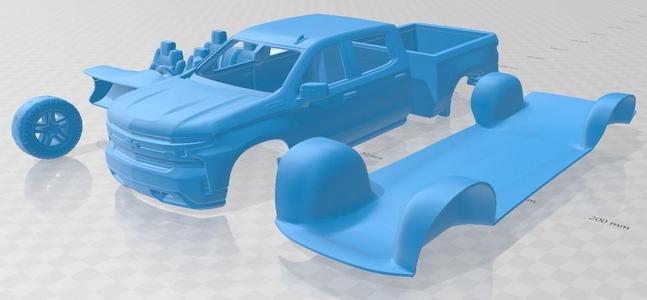 Chevrolet Silverado CrewCab LT Z71 Trailboss 2018 Printable Car