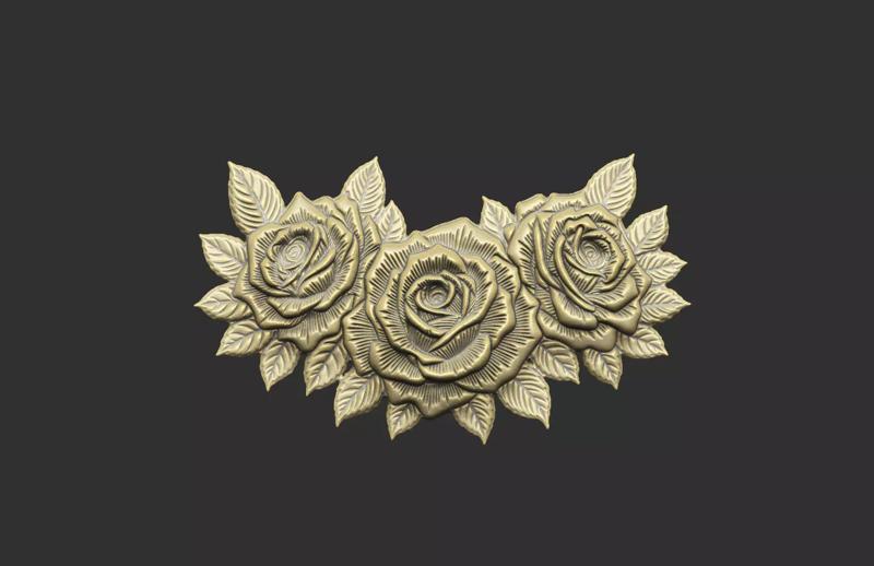 Rose ornamental Victorian gothic decor thorn luxury