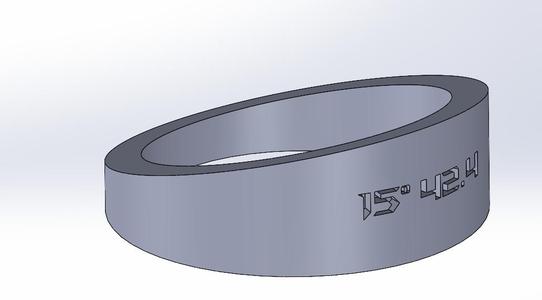 pies cut 15° 42.4