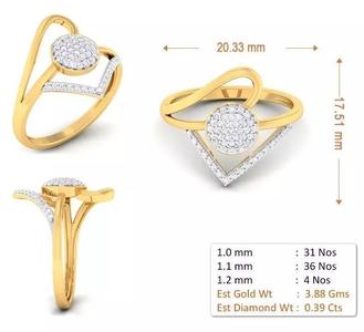RN5319 diamond ring gold