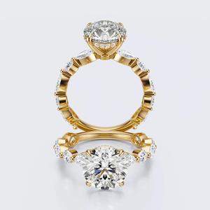 Round cut engagement Ring