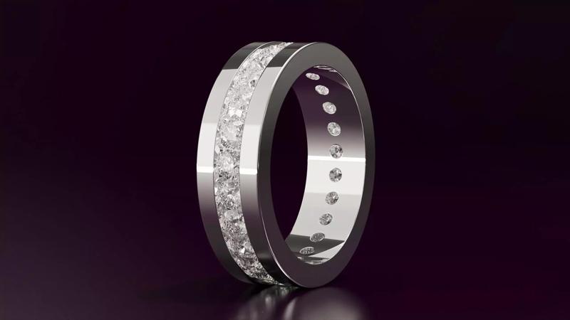 round cut eternity ring N02 54EU SIZE