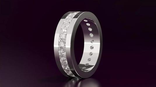 round cut eternity ring N02 54EU SIZE