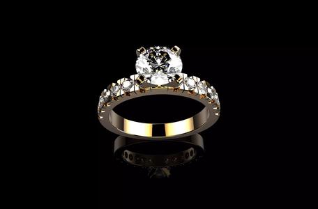 Round Cut Solitaire Diamond 18k