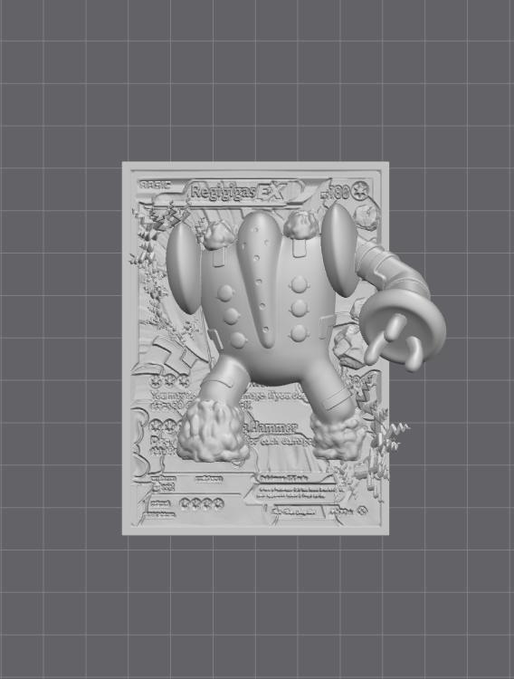 Regigigas 3D Pop Up Card - Pokémon Fan Art STL | Ideal for FDM/Resin