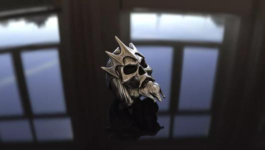 King of the Dead Army Ring Stl 3D Model Silver Casting 3D print