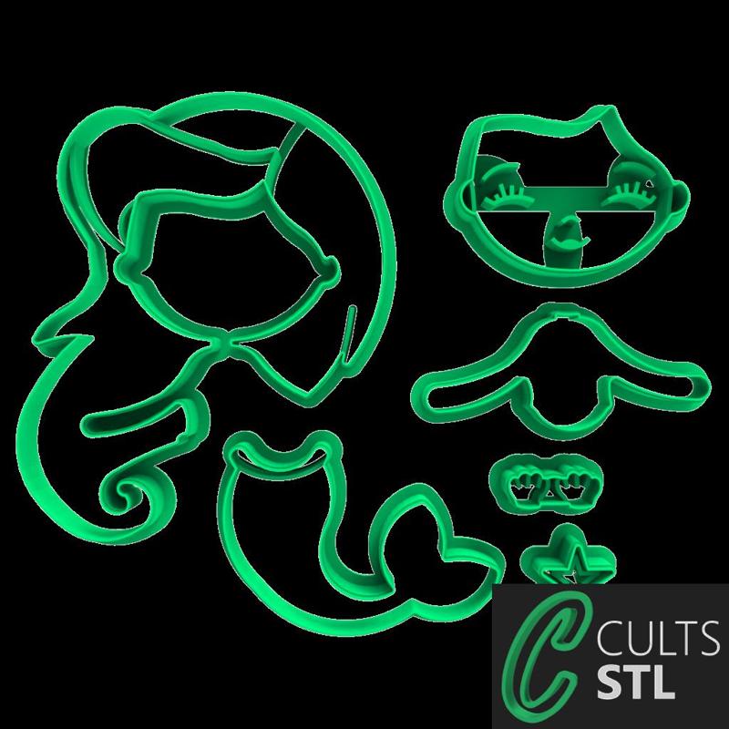 CORTADOR PEQUENA SEREIA - 10cm