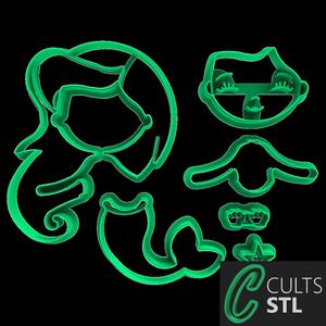 CORTADOR PEQUENA SEREIA - 10cm