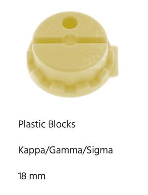 Essilor Edger 18mm plastic block - Essilor cam kesme makinesi plastik blok