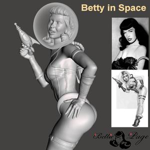 Betty in Space PinUp - by SPARX