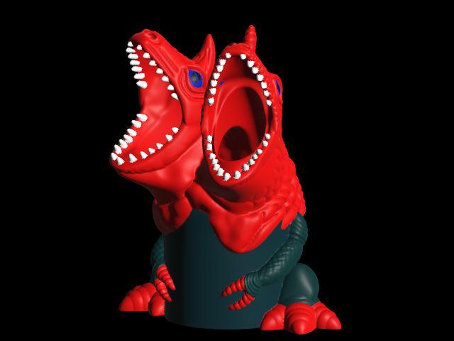 Teropodo de Dos Cabezas (Dor Mei)  - Portalapices