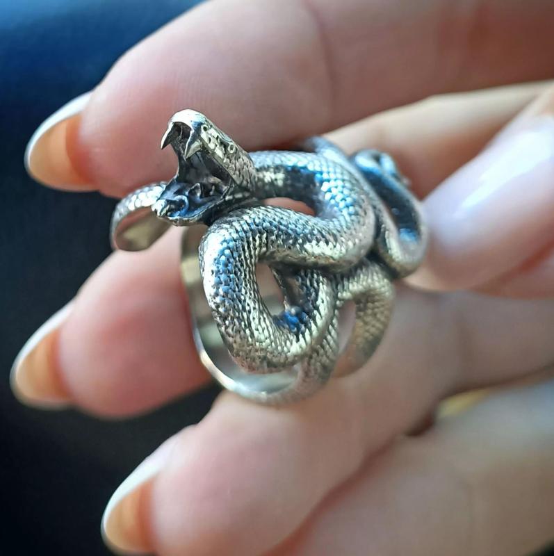 Snake ring 3D model for 3d printing  model