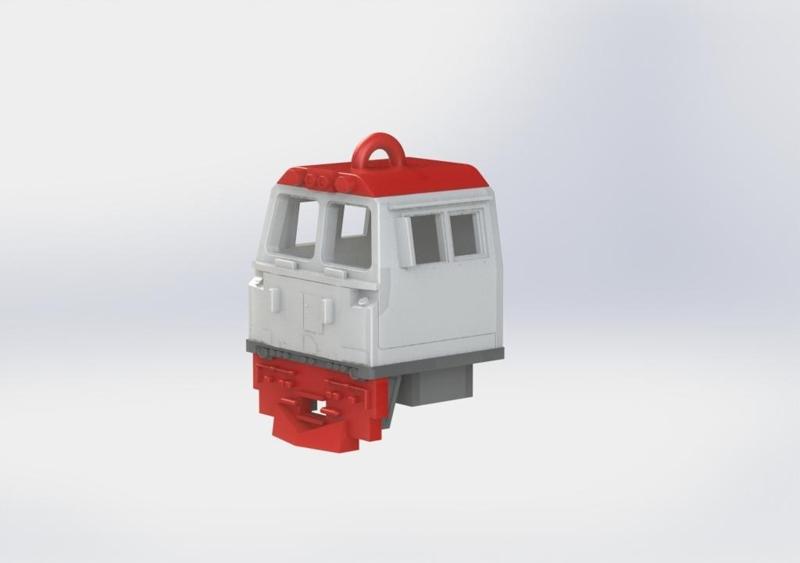 Locomotive Head Keychain CC206 - GE CM20EMP