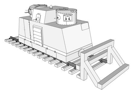 Armoured Leningrad Railroad Car 1/35 scale