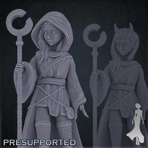 Lyriana – The Exiled Mage (75 mm & 32 mm Figure) [FemaleSculpt]