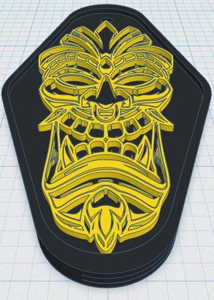 Tiki Keytag 4