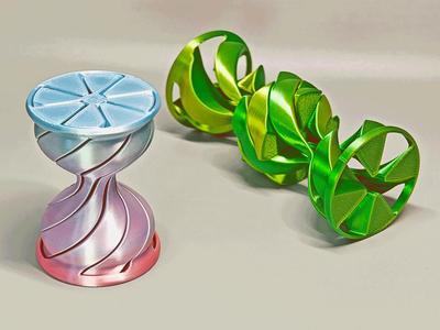Print-in-Place Hourglass Repetitive Spiral Fidget Toy TD1 Hourglass