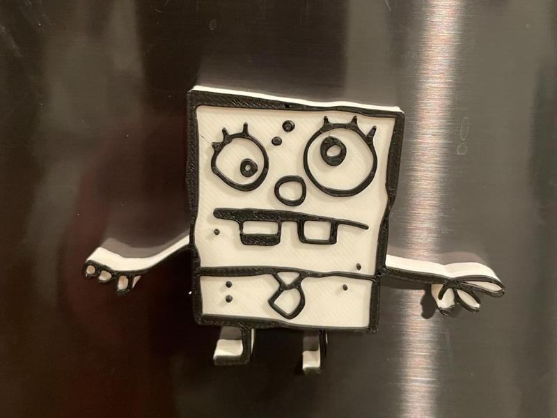 Doodlebob Fridge Magnet