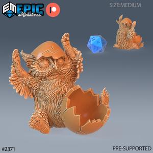 Owlbear Baby Playing ‧ DnD Miniature ‧ Tabletop Miniatures ‧ Gaming Monster ‧ 3D Model ‧ RPG ‧ DnDminis ‧ STL FILE